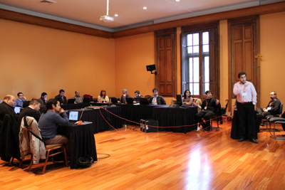 Asistentes al taller dictado por Cándido Rodríguez Montes y Daniel García.